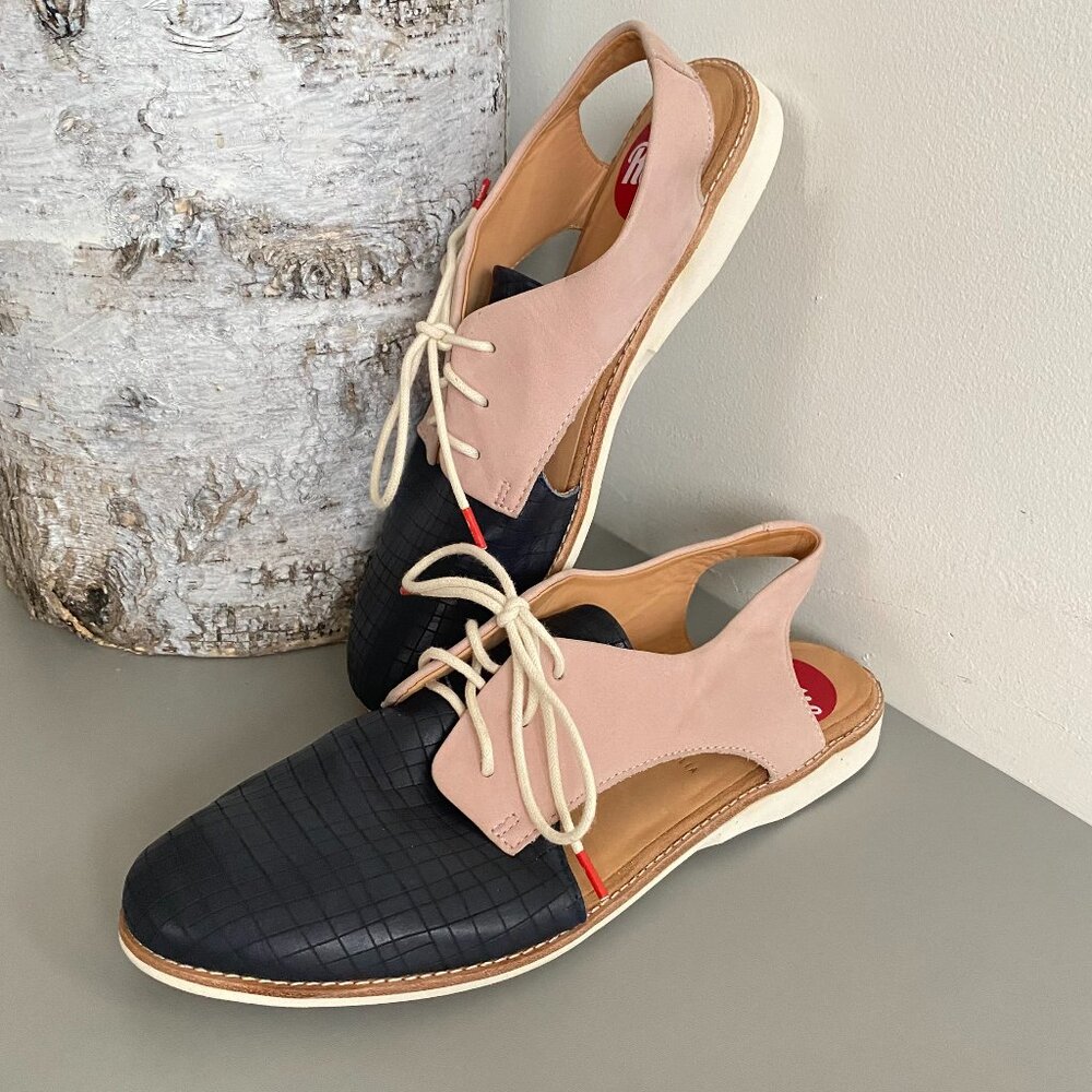 Rollie Nation Derby Leather Sling Back Sandals Sz 40/9